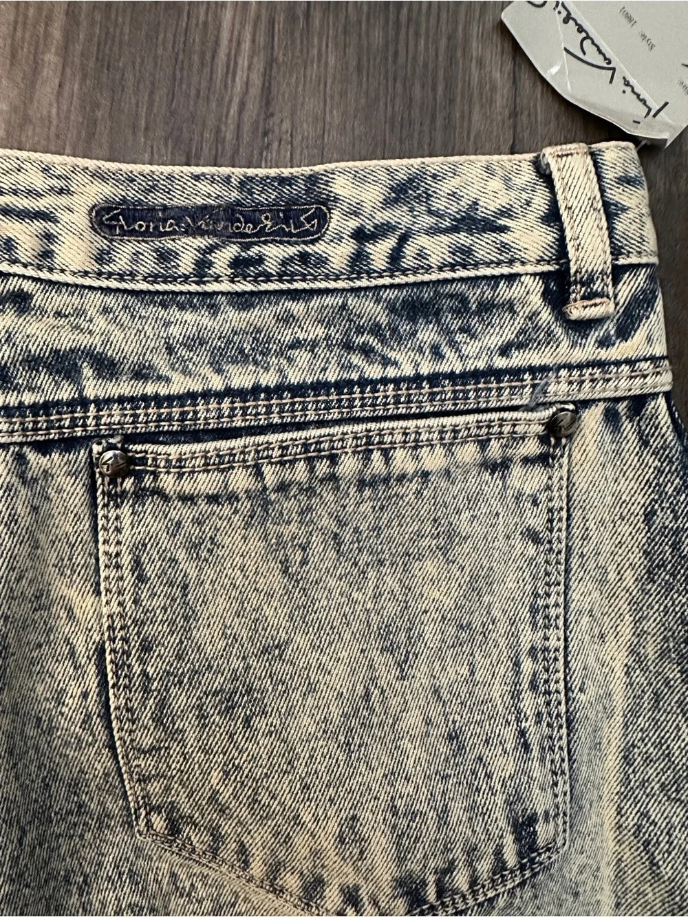 VTG 80s Gloria Vanderbilt Acid Wash Jeans Deadstock High Waist Size 16